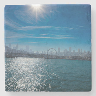 San Francisco Pier 39 Wasserfront-Fotografie Steinuntersetzer