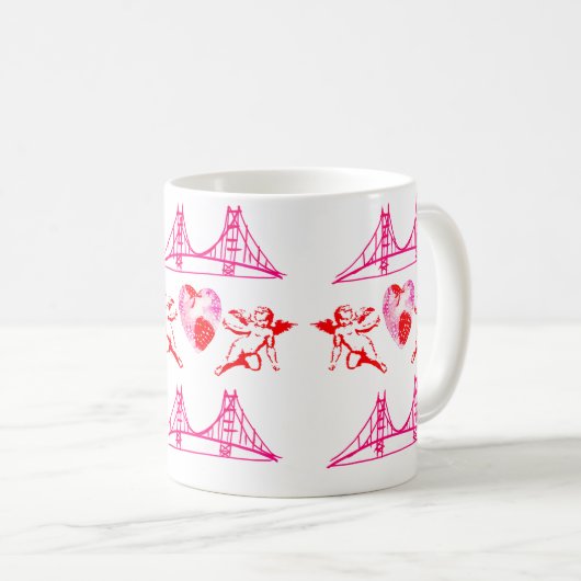 San Francisco Pink Cupids Kaffeetasse (VorderseiteRechts)