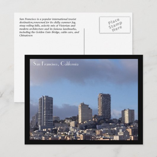 San Francisco Postcard Postkarte (Vorne/Hinten)
