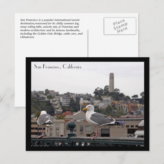 San Francisco Postcard Postkarte (Vorne/Hinten)