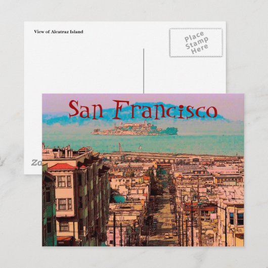 San Francisco Postcard Postkarte (Vorne/Hinten)