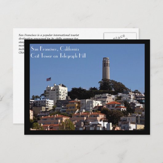 San Francisco Postcard Postkarte (Vorne/Hinten)