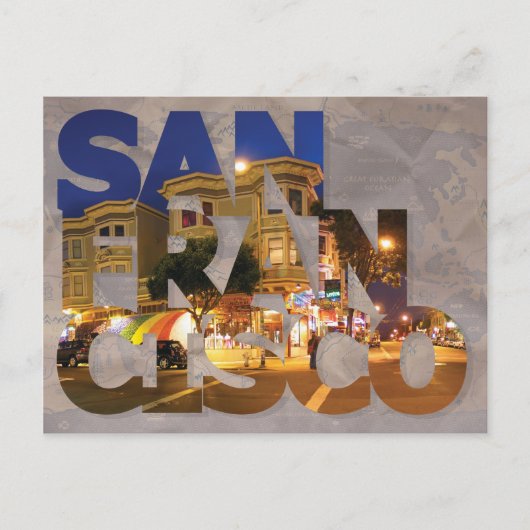 San Francisco Postcard Postkarte (Vorderseite)