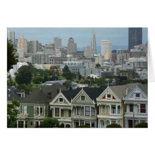 San Francisco Postcard Row City Scene Fotografie (Vorderseite (Horizontal))