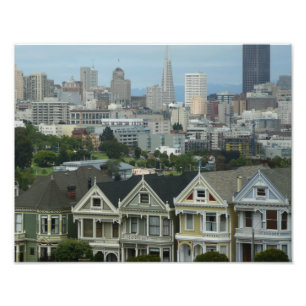 San Francisco Postcard Row City Scene Fotografie
