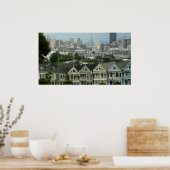 San Francisco Postcard Row City Scene Fotografie Poster (Küche)