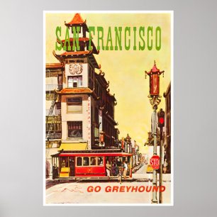 San Francisco Poster Art Kalifornien Reise Druck