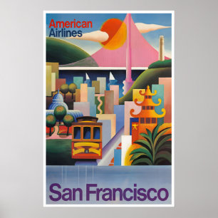 San Francisco Poster Kalifornien Kunst Amerikanisc