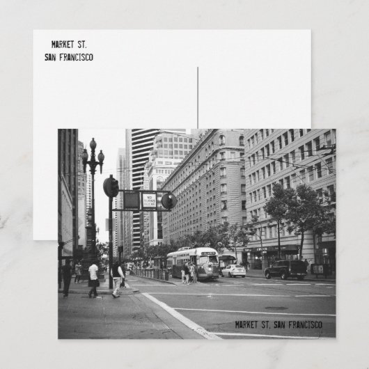 San Francisco Postkarte (Vorne/Hinten)