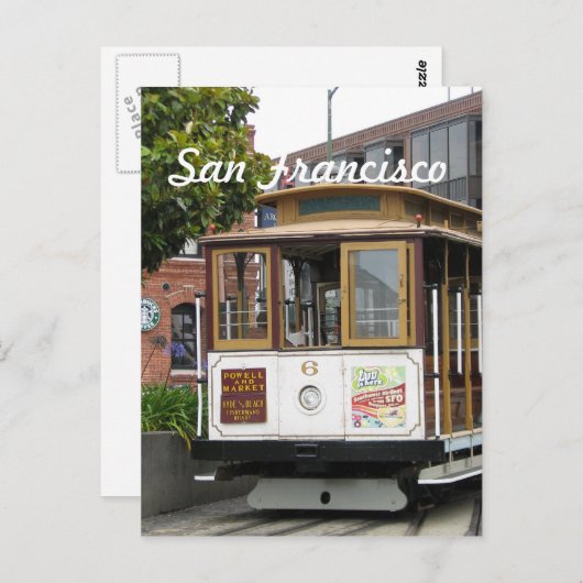 San Francisco Postkarte (Vorne/Hinten)
