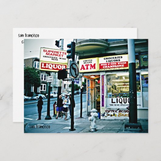 san francisco postkarte (Vorne/Hinten)