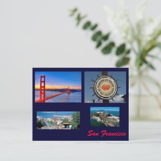 San Francisco Postkarte (Stehend Vorderseite)