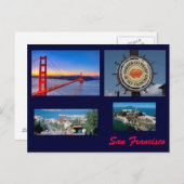San Francisco Postkarte (Vorne/Hinten)