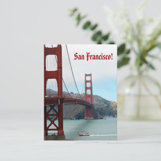 San Francisco Postkarte (Stehend Vorderseite)