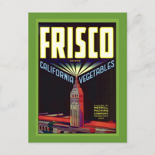 San Francisco Postkarte (Vorderseite)