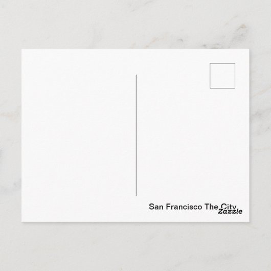 San Francisco Postkarte (Rückseite)