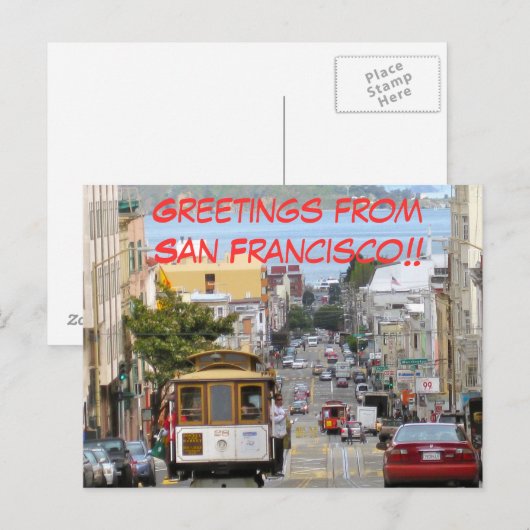 San Francisco Postkarte (Vorne/Hinten)