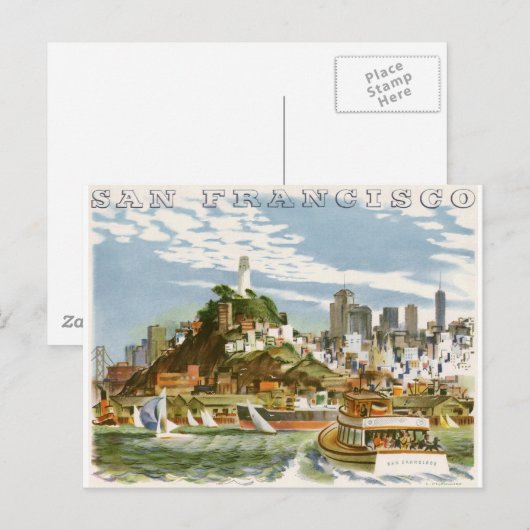 San Francisco Postkarte (Vorne/Hinten)