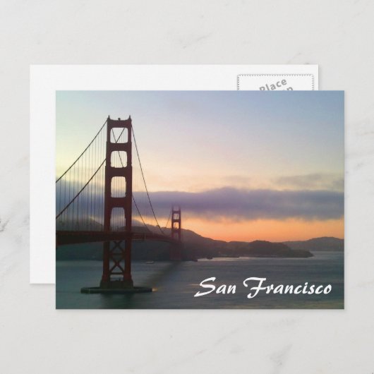 San Francisco Postkarte (Vorne/Hinten)