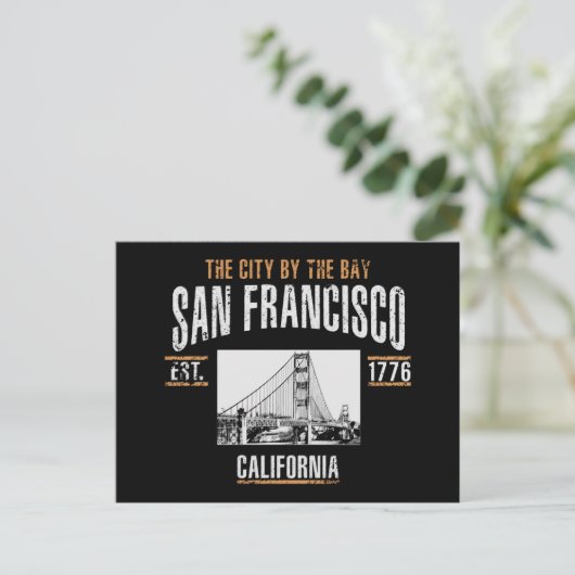 San Francisco Postkarte (Stehend Vorderseite)
