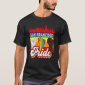 San Francisco Pride Rainbow Gay Pride Flag Lgbt T-Shirt (Vorderseite)