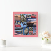 San Francisco Quadratische Wanduhr (Zuhause)