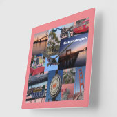 San Francisco Quadratische Wanduhr (Winkel)