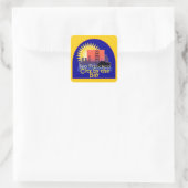 SAN FRANCISCO QUADRATISCHER AUFKLEBER (Tasche)