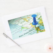 San Francisco Rechteckiger Aufkleber (Umschlag)