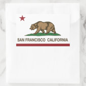 San Francisco Rechteckiger Aufkleber (Tasche)
