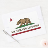 San Francisco Rechteckiger Aufkleber (Umschlag)