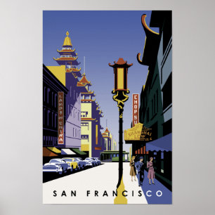 San Francisco Reise-Plakat Poster