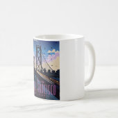 San Francisco Reiseplakat Kaffeetasse (VorderseiteRechts)