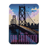San Francisco Reiseplakat Magnet (Vertikal)