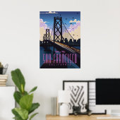 San Francisco Reiseplakat Poster (Heimbüro)