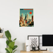 San Francisco Reiseplakat Poster (Heimbüro)
