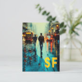 San Francisco Reiseplakat Postkarte (Stehend Vorderseite)