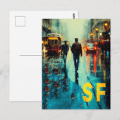 San Francisco Reiseplakat Postkarte (Vorne/Hinten)