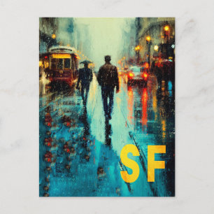San Francisco Reiseplakat Postkarte