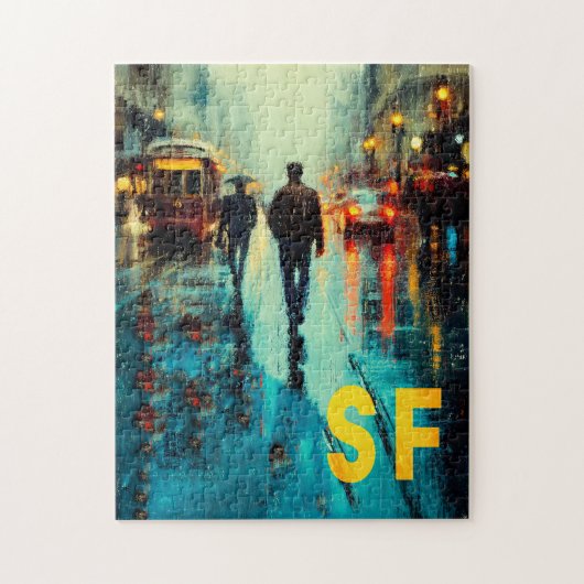 San Francisco Reiseplakat Puzzle (Vertikal)