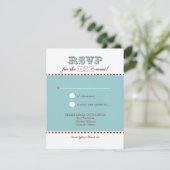 San Francisco Response Card: Cherry Cloud RSVP Karte (Stehend Vorderseite)