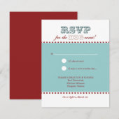 San Francisco Response Card: Cherry Cloud RSVP Karte (Vorne/Hinten)