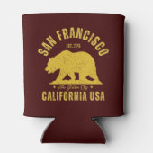San Francisco Retro California Souvenir Dosenkühler (Rückseite)