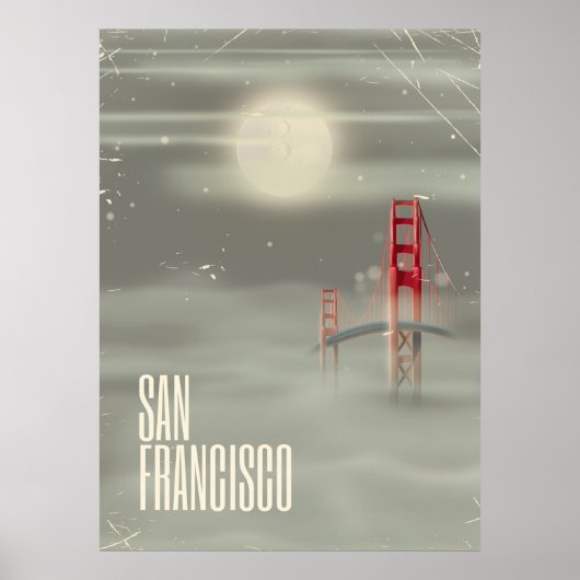 San Francisco Retro Travel Poster (Vorne)