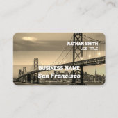 San Francisco Retro Visitenkarte (Vorderseite)