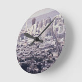 San Francisco Runde Wanduhr (Winkel)