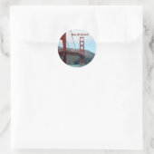 San Francisco Runder Aufkleber (Tasche)