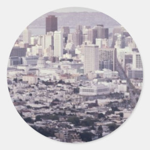 San Francisco Runder Aufkleber