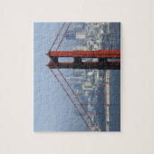 San Francisco sah durch die Golden Gate Bridge. Puzzle (Vertikal)
