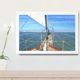 San Francisco Sailing 0869 Art Print Poster